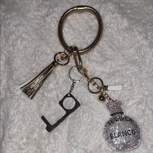 Bedazzled Keychains Holder Set